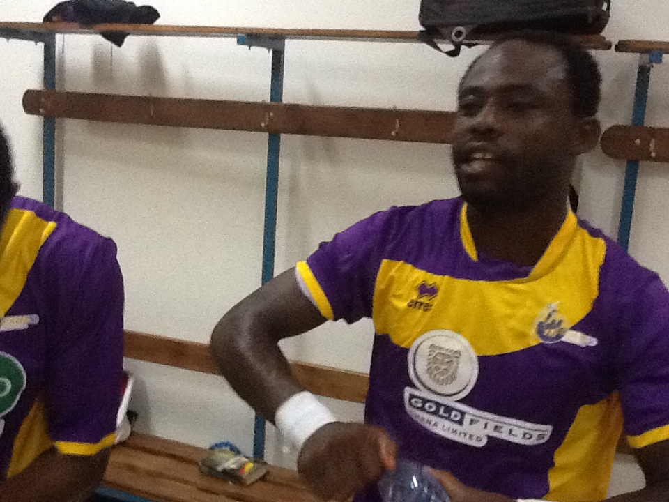 Former Medeama striker Tanko Mohammed training with Aduana Stars