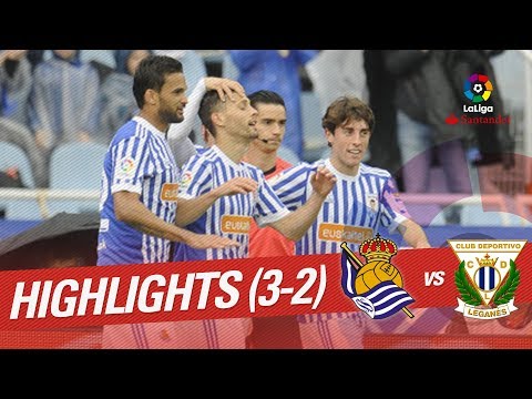 Resumen de Real Sociedad vs CD Leganés (3-2)