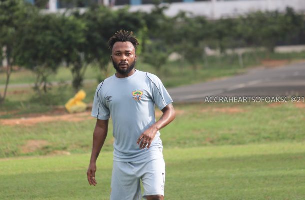 Hearts midfielder Gladson Awako finally opens up on reason for his absence