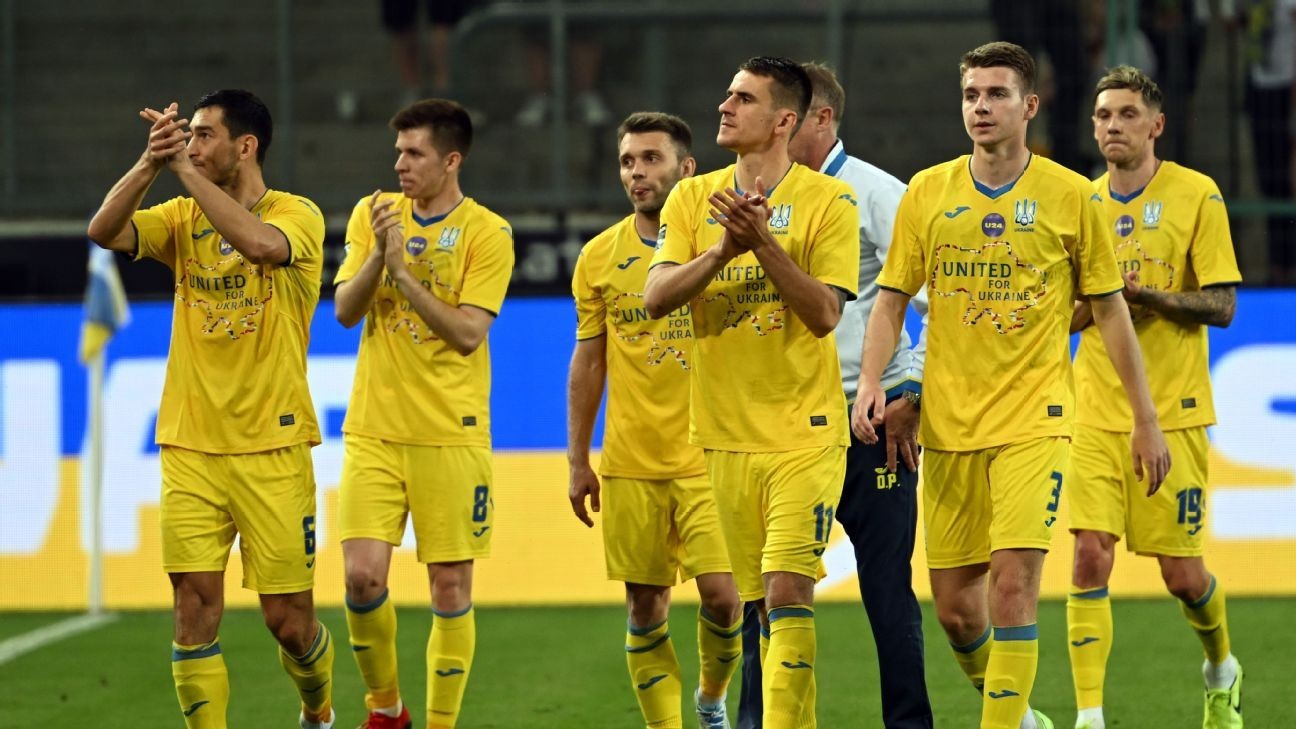 Ukraine plays first match since Russian invasion