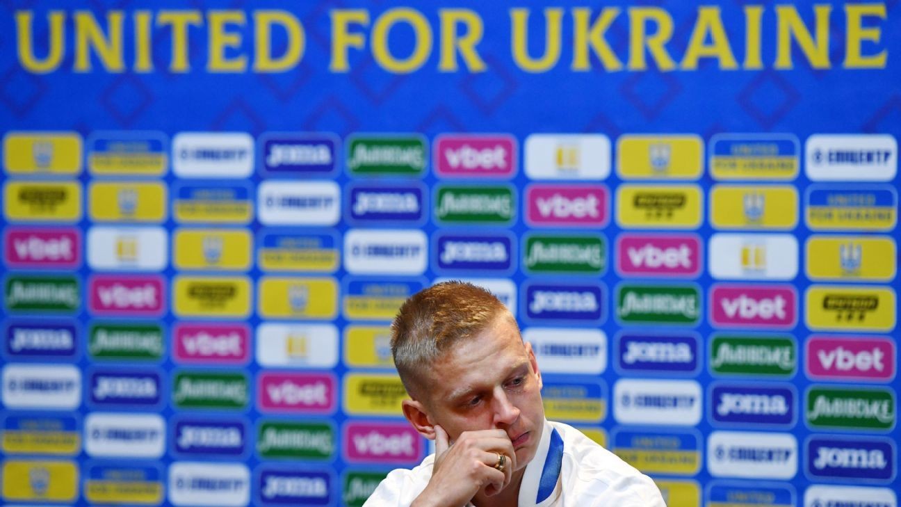 Tearful Zinchenko: Ukraine dream 'to stop this war'