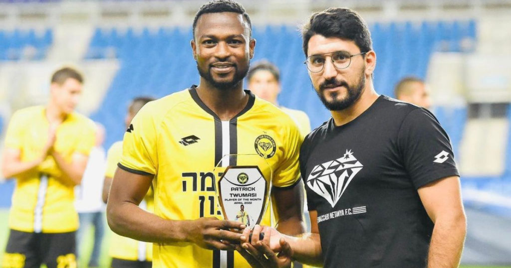Ghana forward Patrick Twumasi wins Player of the Month award at Israeli club Maccabi Netanya