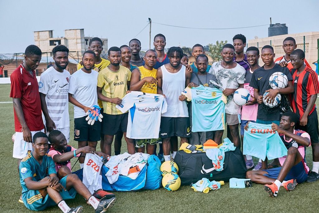 Ghana winger Joseph Paintsil donates jerseys to boyhood club Ajax Fadama 