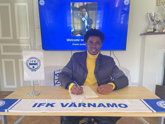 Ghanaian teenager Frank Junior Adjei signs for Swedish Allsvenkan side IFK Varnamo