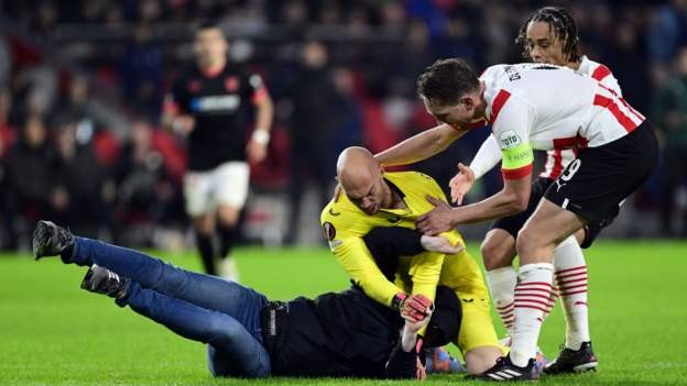 PSV fan given 40-year ban for attack on keeper